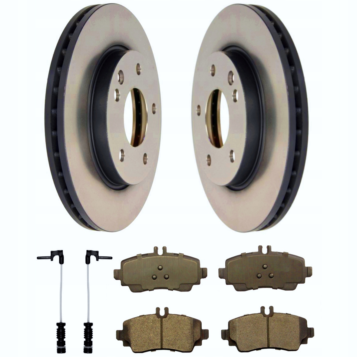 2x 215 - Диски + колодки передні MERCEDES A W168 вентильовані