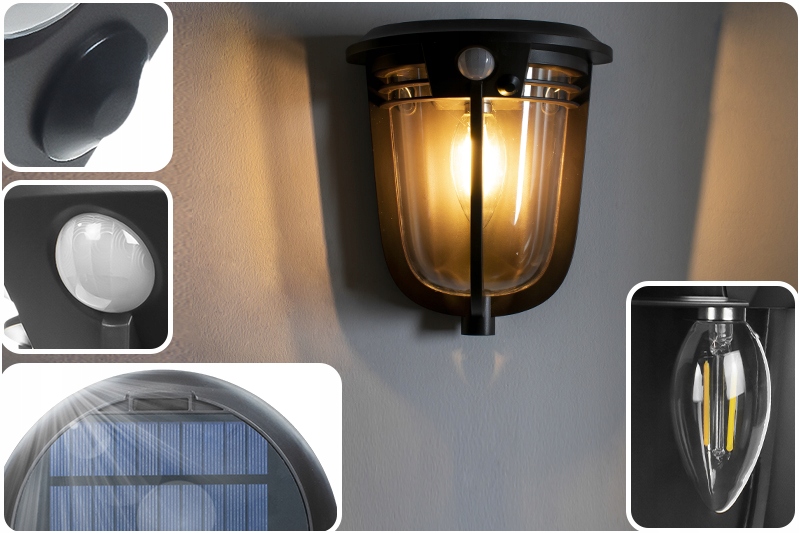 Lampa Solarna Wisząca LED Zasilanie Solarne Marka inna