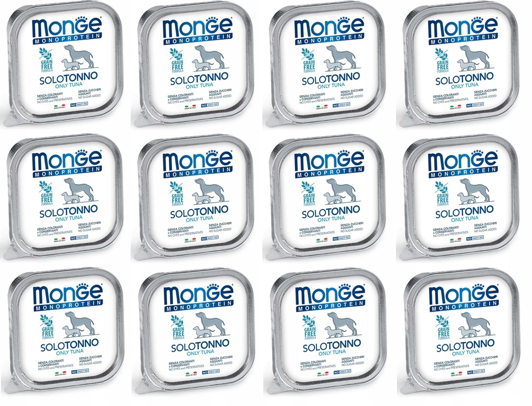 Monge Dog Solo tuňák 12 x 150 g