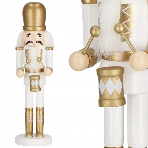 DZIADEK DO ORZECHÓW DREWNIANY FIGURKA PREZENT DUŻY DEKORACJA ŚWIĄTECZNA