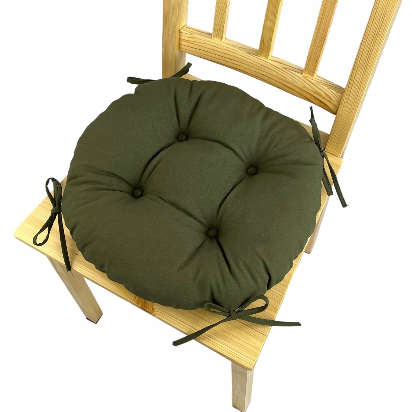 

Poduszka na krzesło taboret 35cm Oliwkowy Koło