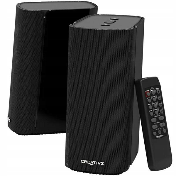 Creative Bezdrôtové reproduktory 2.0T100 čierna/čierna Bluetooth 5.0