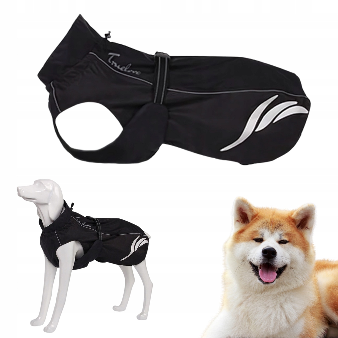 Levně Vodotěsná derka bunda pro velkého psa Truelove Comfort 6XL 65 cm odrazky
