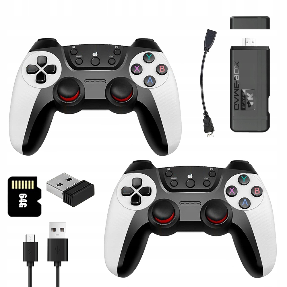 Gra Telewizyjna Konsola Retro K9 Hdmi 64G Gry Emulator 30000 Gier 2 Pady