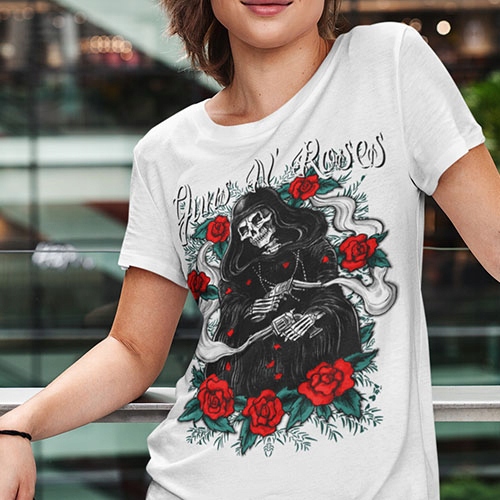 DAMSKA KOSZULKA HORROR/ROCK GUNS N ROSES REAPER Marka Vexel