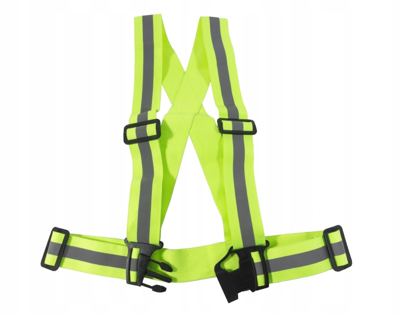 SZELKI ODBLASKOWE KAMIZELKA MOTOR ROWER BIEGI BHP Model Szelki