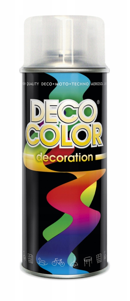 uniwersalny Lakier w sprayu bezbarwny 0,4 l Deco Color Decoration 400ml