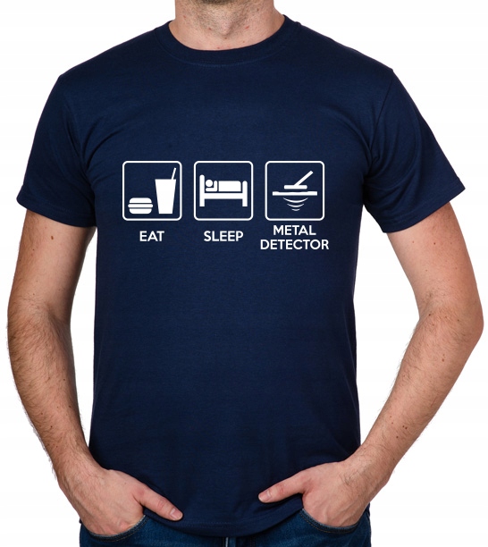 

koszulka Eat Sleep Metal Detector prezent