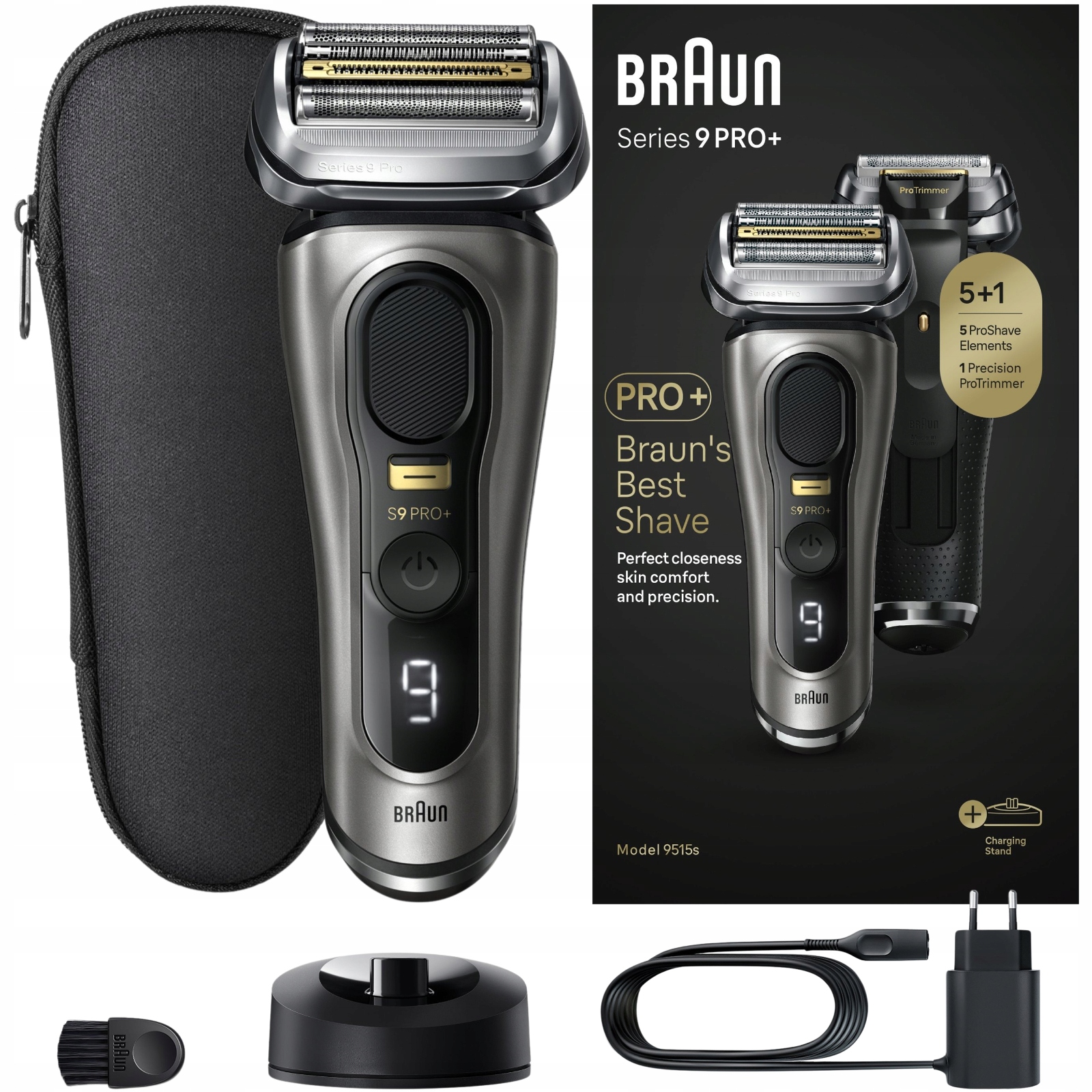 Golarka Męska Elektryczna Braun Series 9 Pro 9515s z Etui Podróżnym