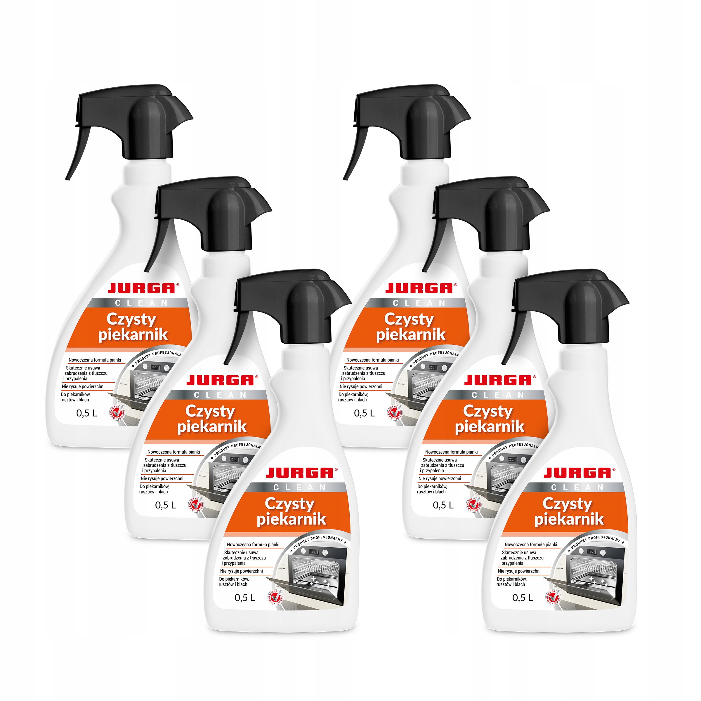 Levně Tekutý přípravek na mytí trouby odstraňuje Těžké zaschlé nečistoty 0,5 l 6 Ks