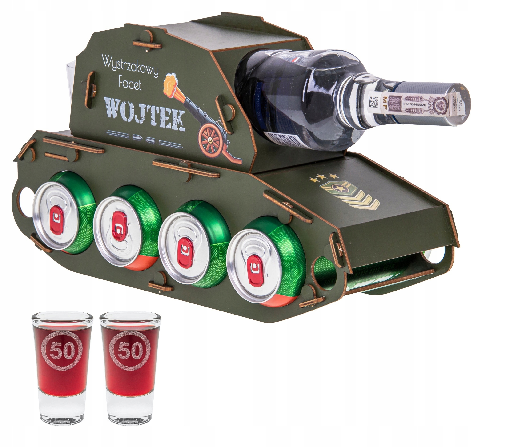 

Czołg na Piwo Wódke Kieliszki Urodzin Imię