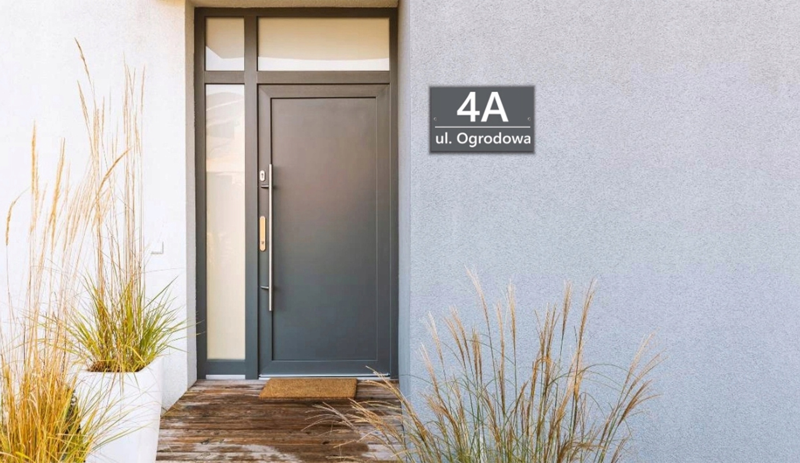 Tabliczka na dom ANTRACYT 32x21cm WYBÓR + KLEJ GRATIS Marka Printima