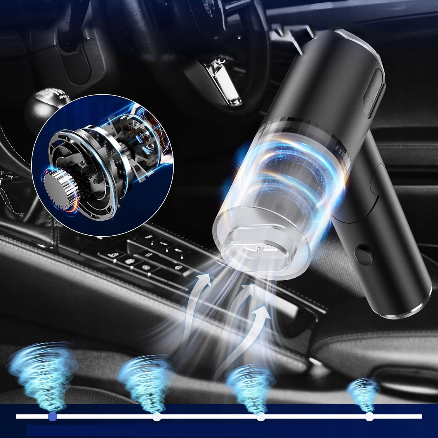 BEZPRZEWODOWY ODKURZACZ RĘCZNY SAMOCHODOWY DO DOMU 120W Producent inny