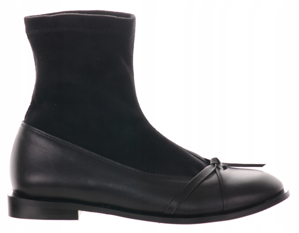 Ulmani dámské černé kožené kotníkové boty na jaro, nezateplené, velikost 40