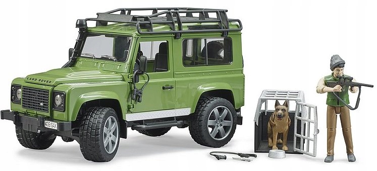 BRUDER 002587 LAND ROVER DEFENDER +STRAŻNIK +PIES Kod producenta 02587
