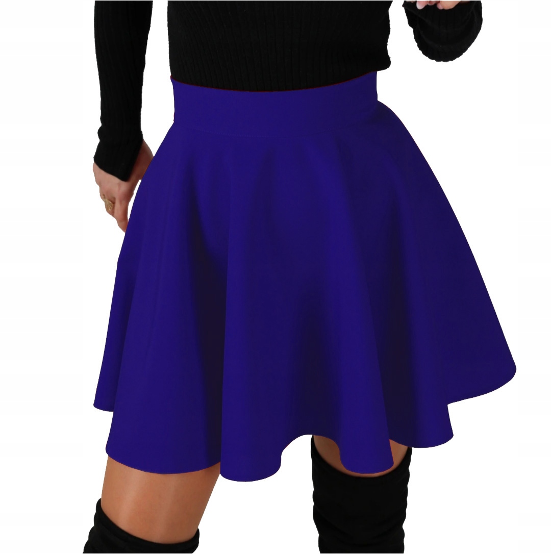 

XL chabrowa Koło Mini spódnica kolory zip 42