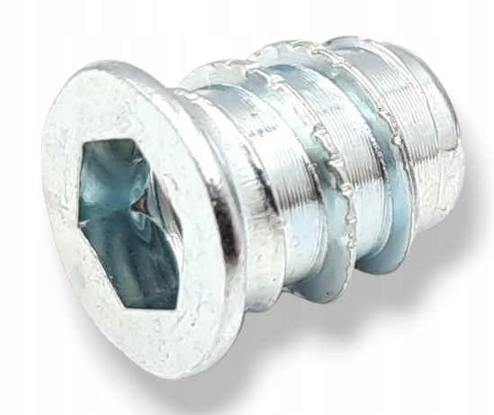 Nátrubek s přírubou M10x15,3x20 mm, ocelová, dvouzávitová, sada 100 ks