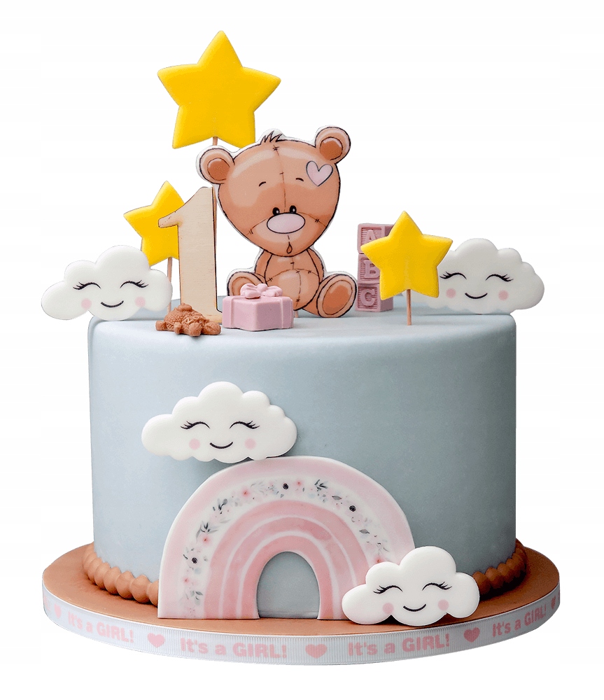 Zestaw Dekoracje na Tort Roczek DD 14 El. 2D