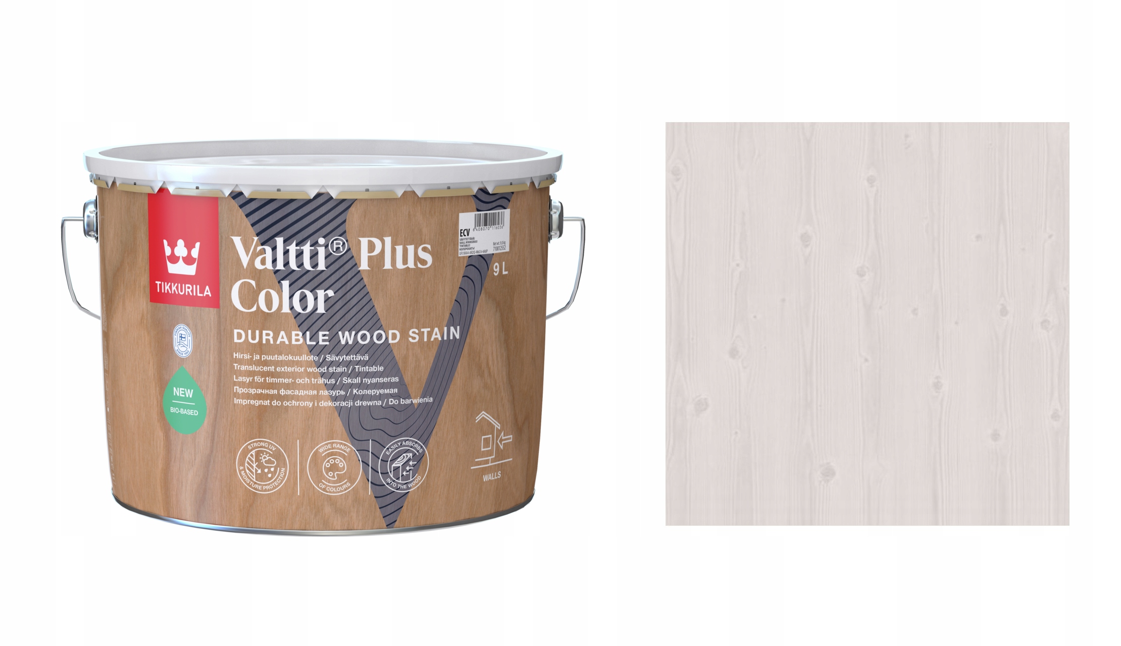 Tikkurila Valtti Plus Color 9L 5060 Lumi Impregnat Szybkoschnący