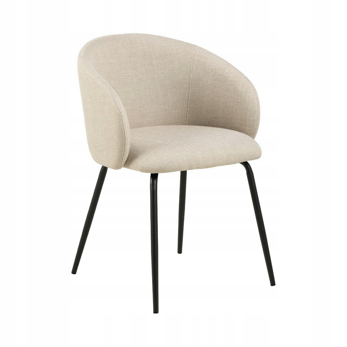 Čalúnená stolička do jedálne s lakťovou opierkou, béžová, Eleanor