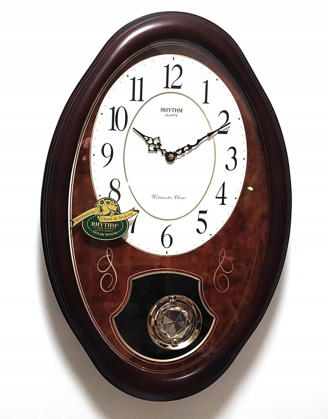 Nástenné Hodiny Rhythm 56 cm Kuranty Westminster