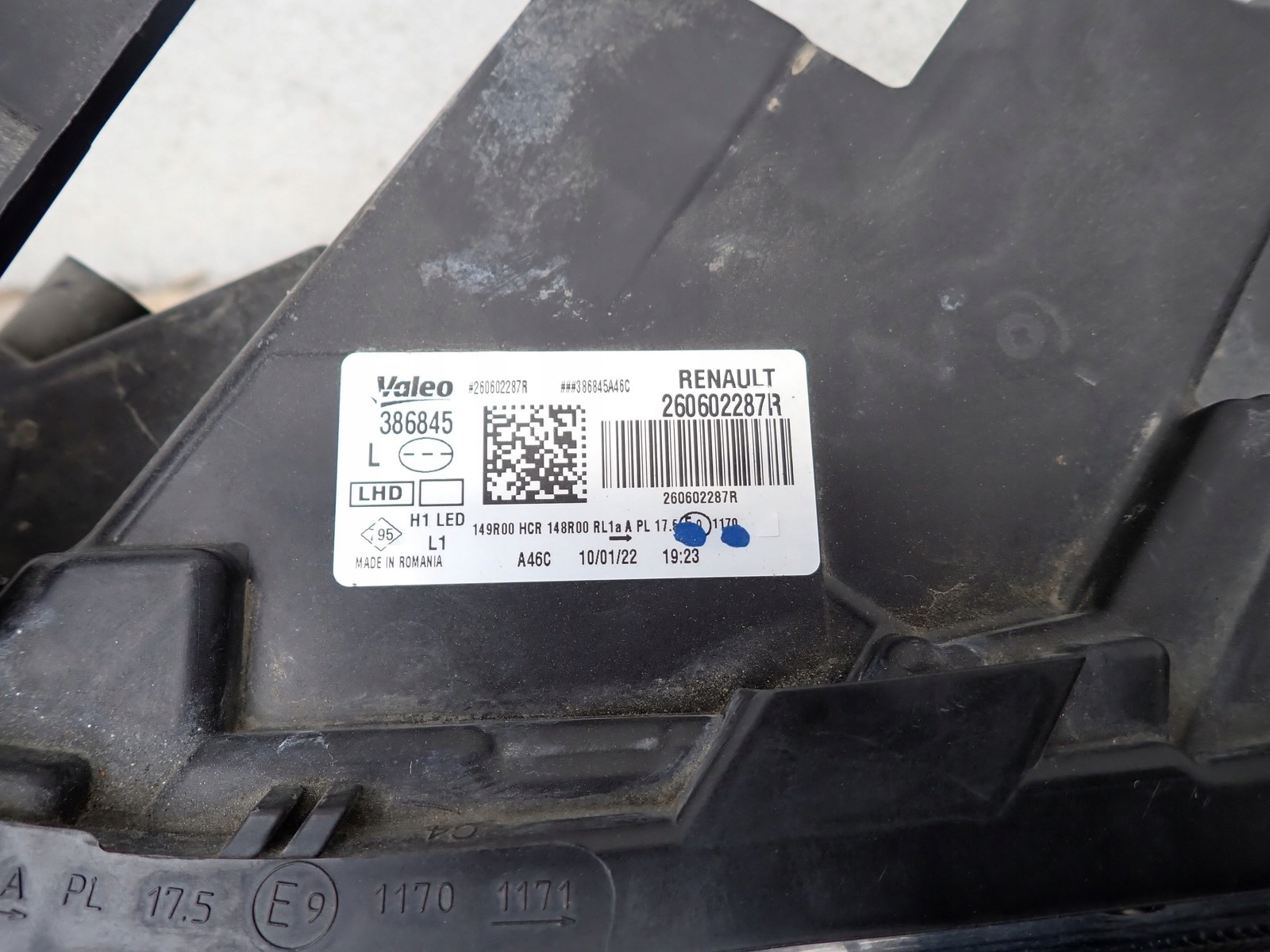 light left REFLEKTOR left LED DACIA DUSTER 2 II HM LIFT 21-24R 260602287R