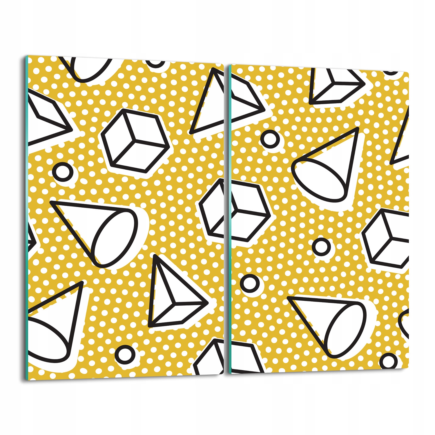 Kryt na indukci Geometrické figurky 2x 30x52
