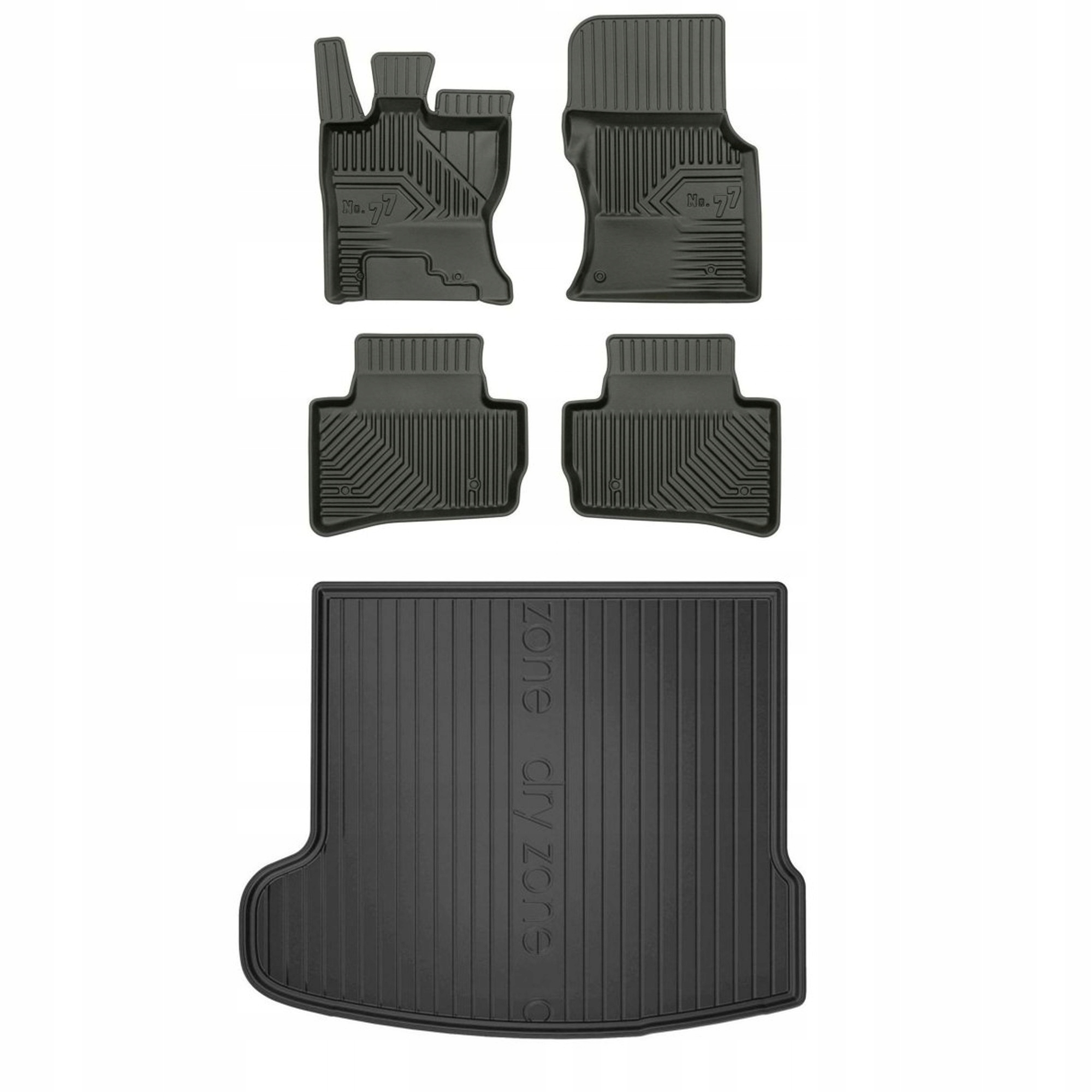 Gumová sada kobercov a rohože Land Rover Range Rover Velar 2017-2020 pred