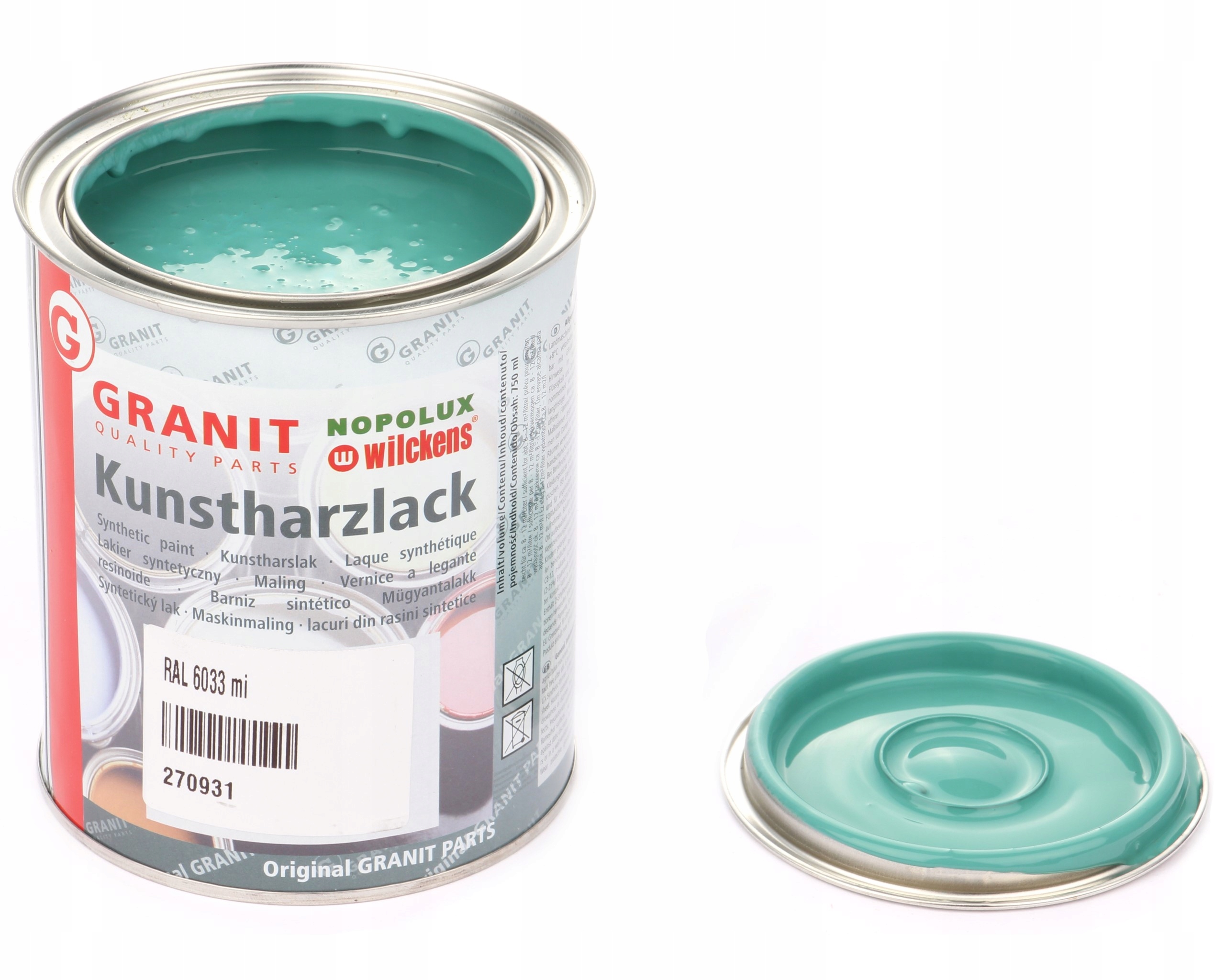 lak barva strojů Ral 6033 2,5l Wilckens Granit