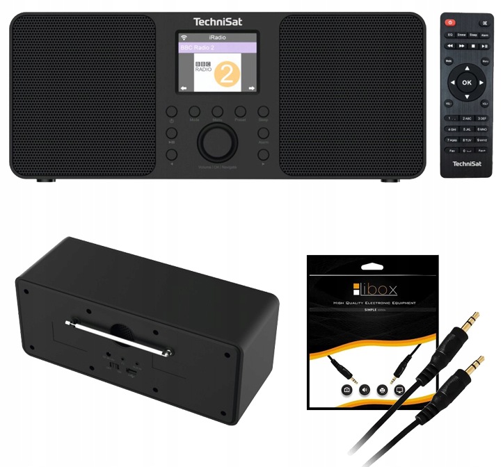 Internetové Rádio Dab+ Fm Stereo Bluetooth Kábel 1 m Jack 3,5 mm Darček