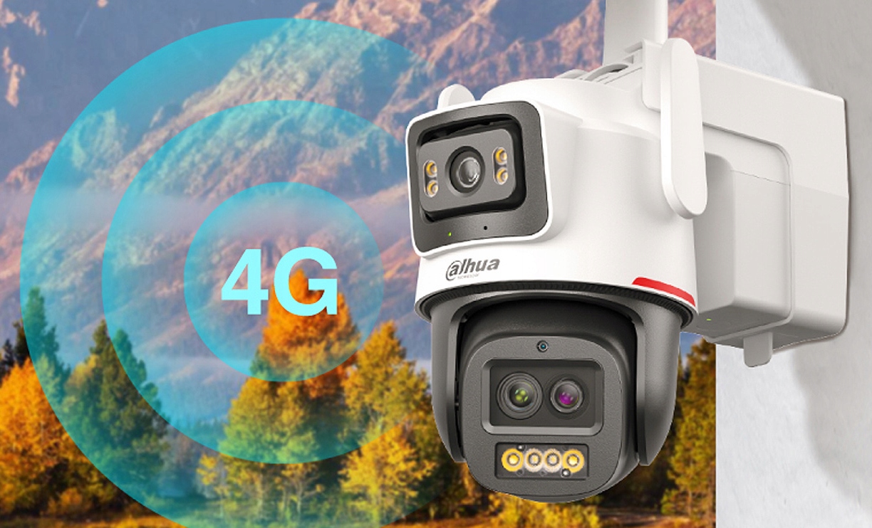 Otočná kamera Lte 4G Dahua Apollo 6MPx (3MP+3MP) WizColor Solárny panel