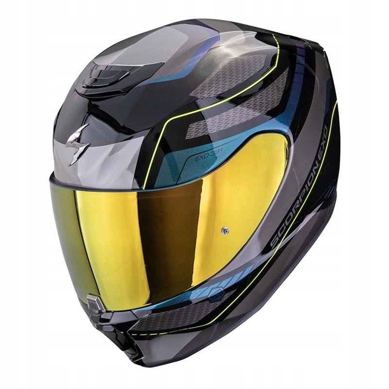 Motocyklová prilba Scorpion EXO-391 Leo Black/blue čierna modrá Darčeky