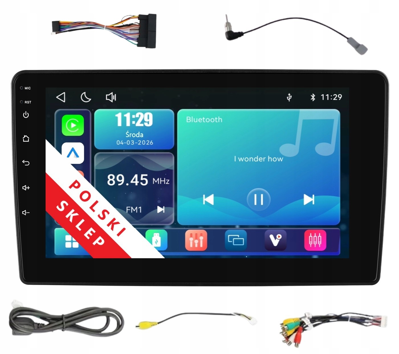 Rádio 2DIN Navigace Linux Kia Ceed A 1 Aplikace Carplay Android Auto