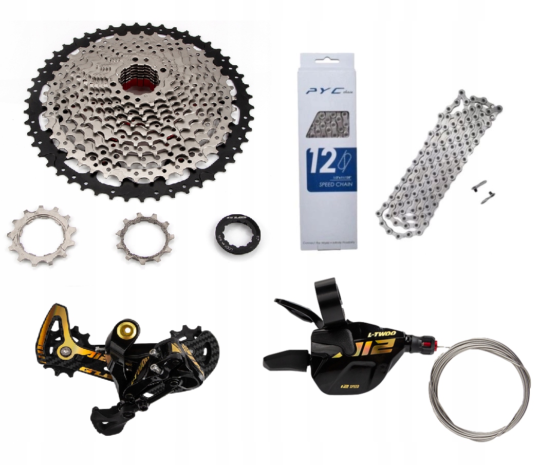 Zestaw łańcuch kaseta przerzutka rowerowa Shimano