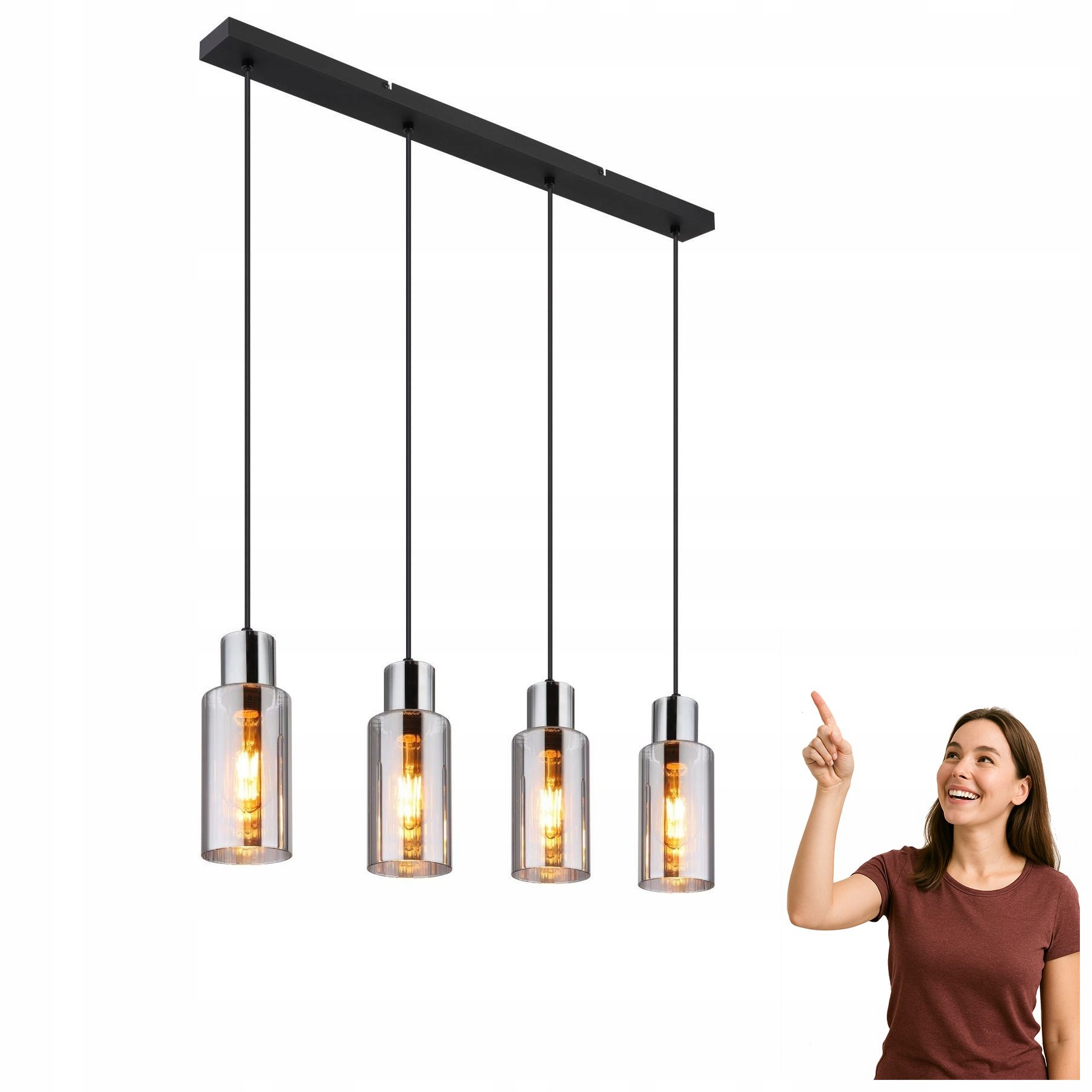 Závesná lampa Lidaria 15708-4H Globo