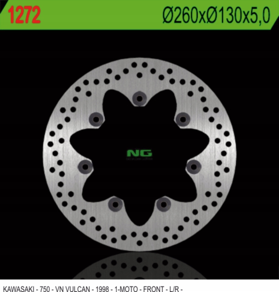 Ng Predný Brzdový Kotúč Kawasaki VN750 Vulcan (260X130X5 MM) 7 Otvorov Priemer