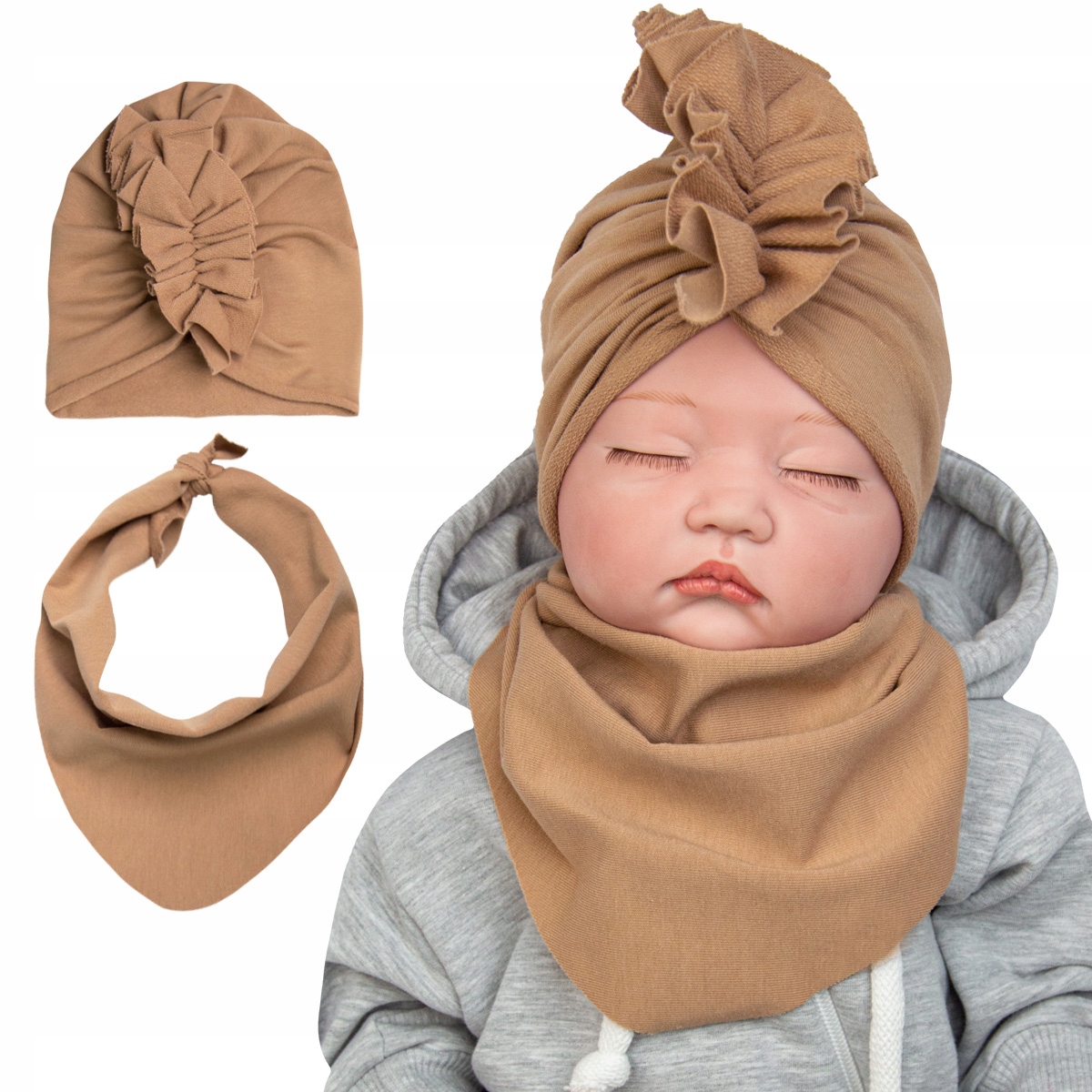 

Komplet Dresowy Turban I Chustka toffi 36-38