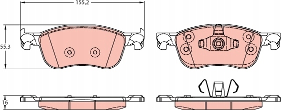 Brzdové Destičky Ford P. Fiesta 1,0-1,1/1,5 T