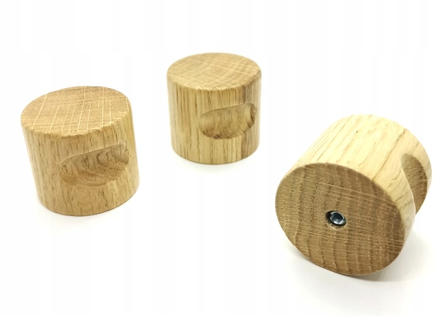 

Kołek Gałka Fi40 Lite Drewno Dąb Zestaw 3 Sztuk