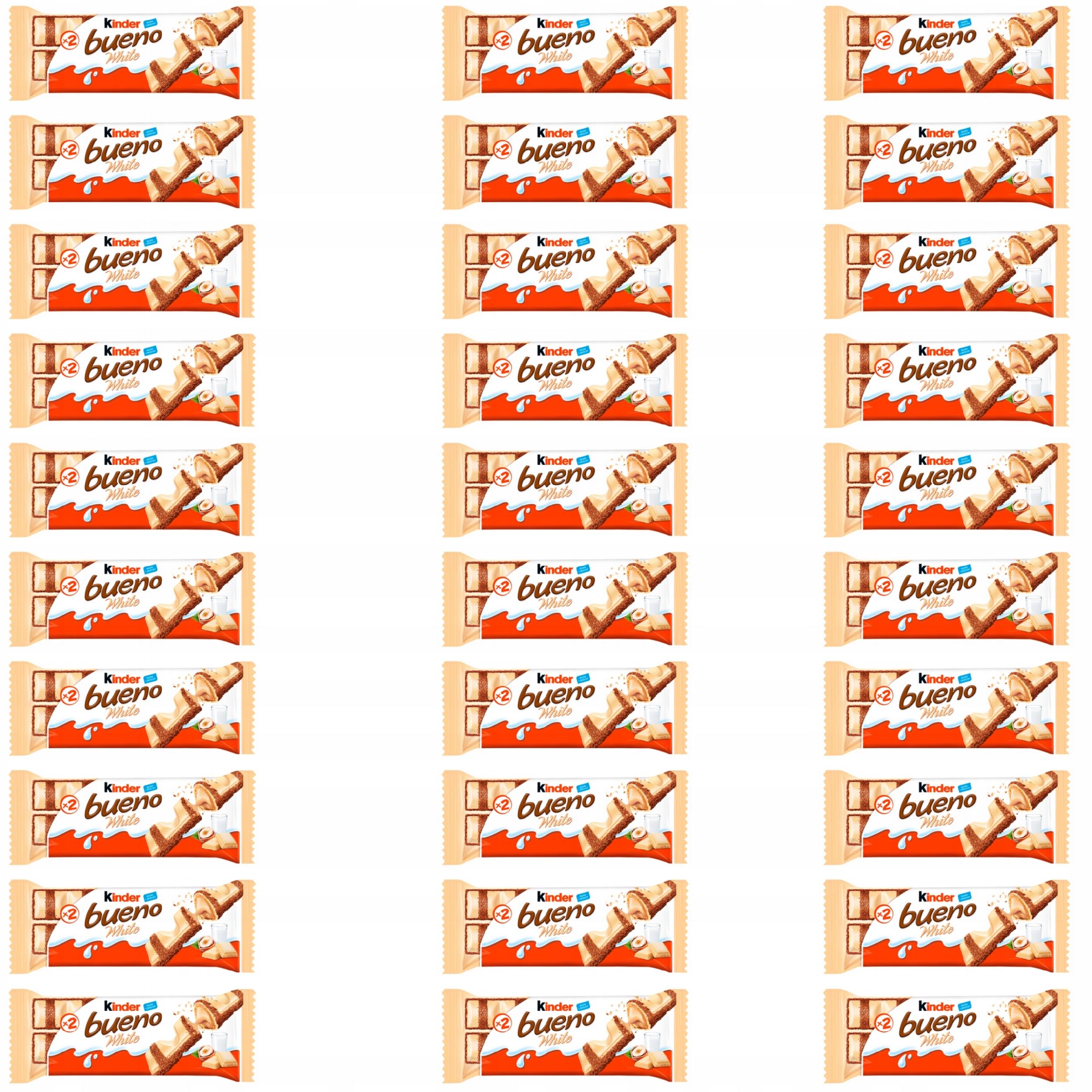 Zestaw Batoniów Ferrero Kinder Bueno white 39 g 30 Sztuk