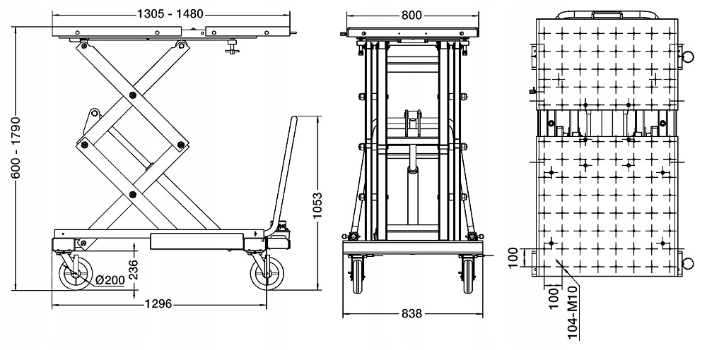 Подъемная платформа для автомобильного аккумулятора