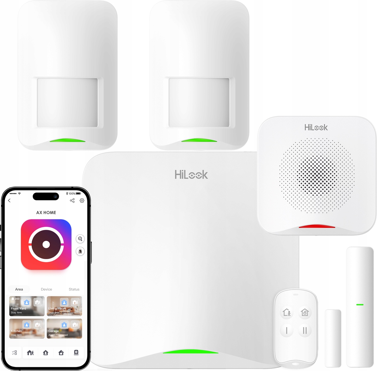Alarmový systém 2x Pir detektor Syrena Ax Home HiLook Hikvision WiFi LTE/4G