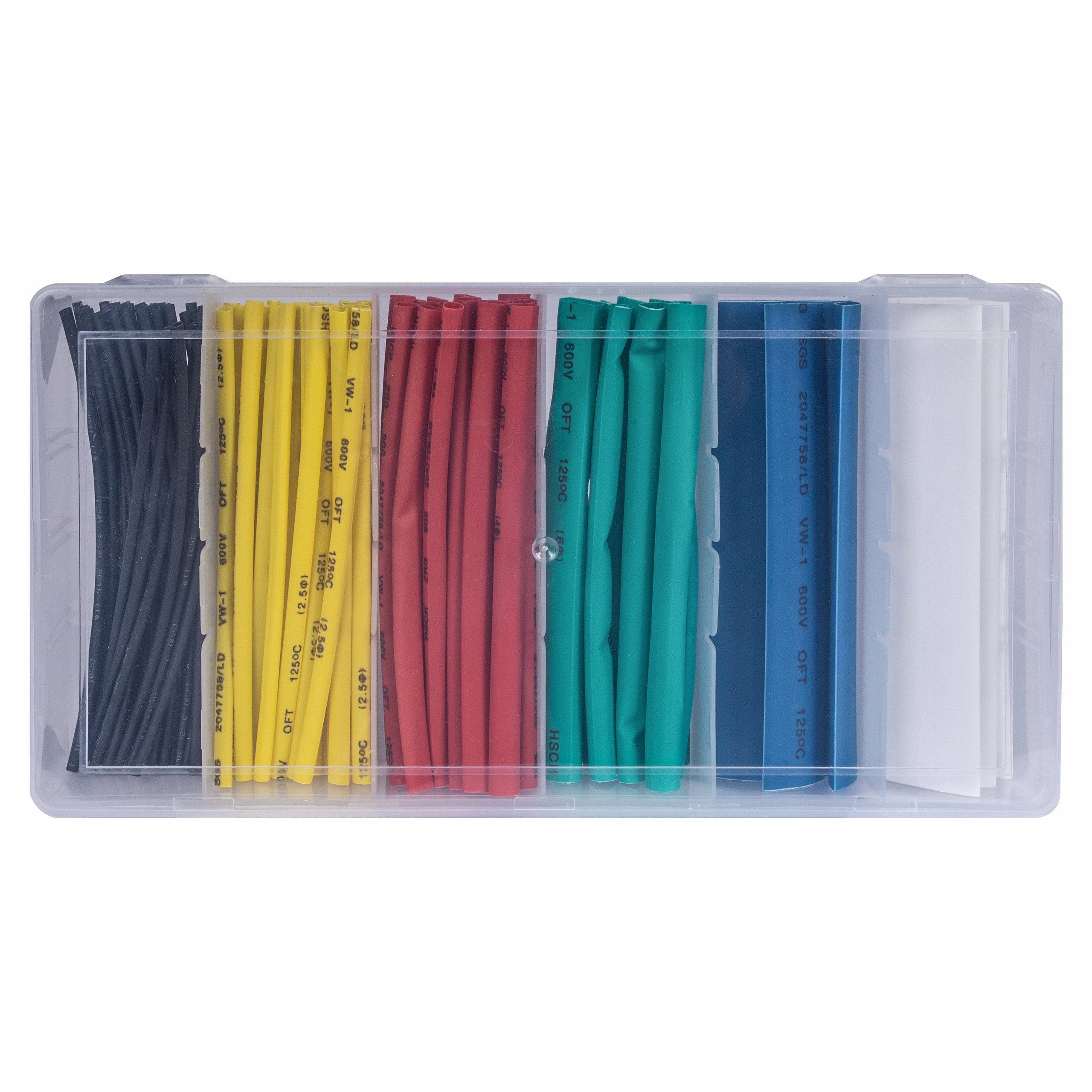 NEKU ZESTAW RUREK TERMOKURCZLIWYCH KOLOROWE 100szt Stan opakowania oryginalne