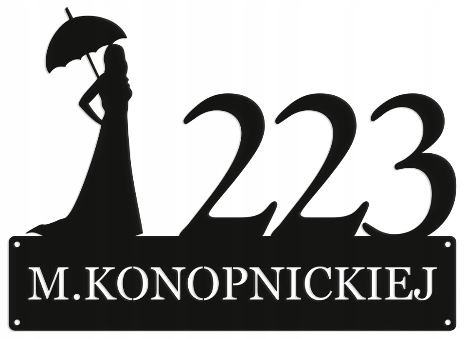 Číslo Na Dom 60 cm Tabuľa Adresa Ocel 2 mm Grafika 29