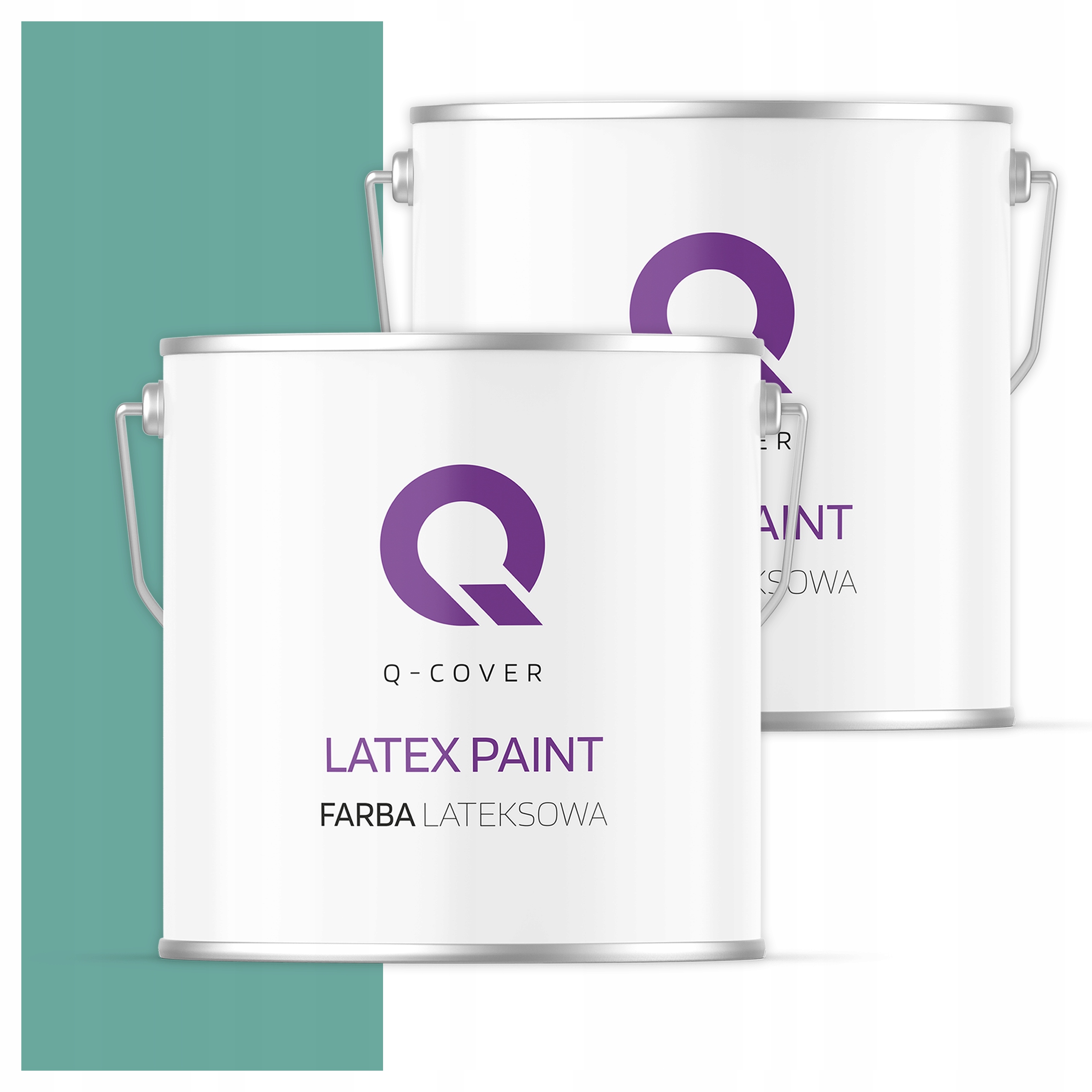 Latexová farba na interiér steny, stropy 5L, hlboká matná mätová, tmavá H1533