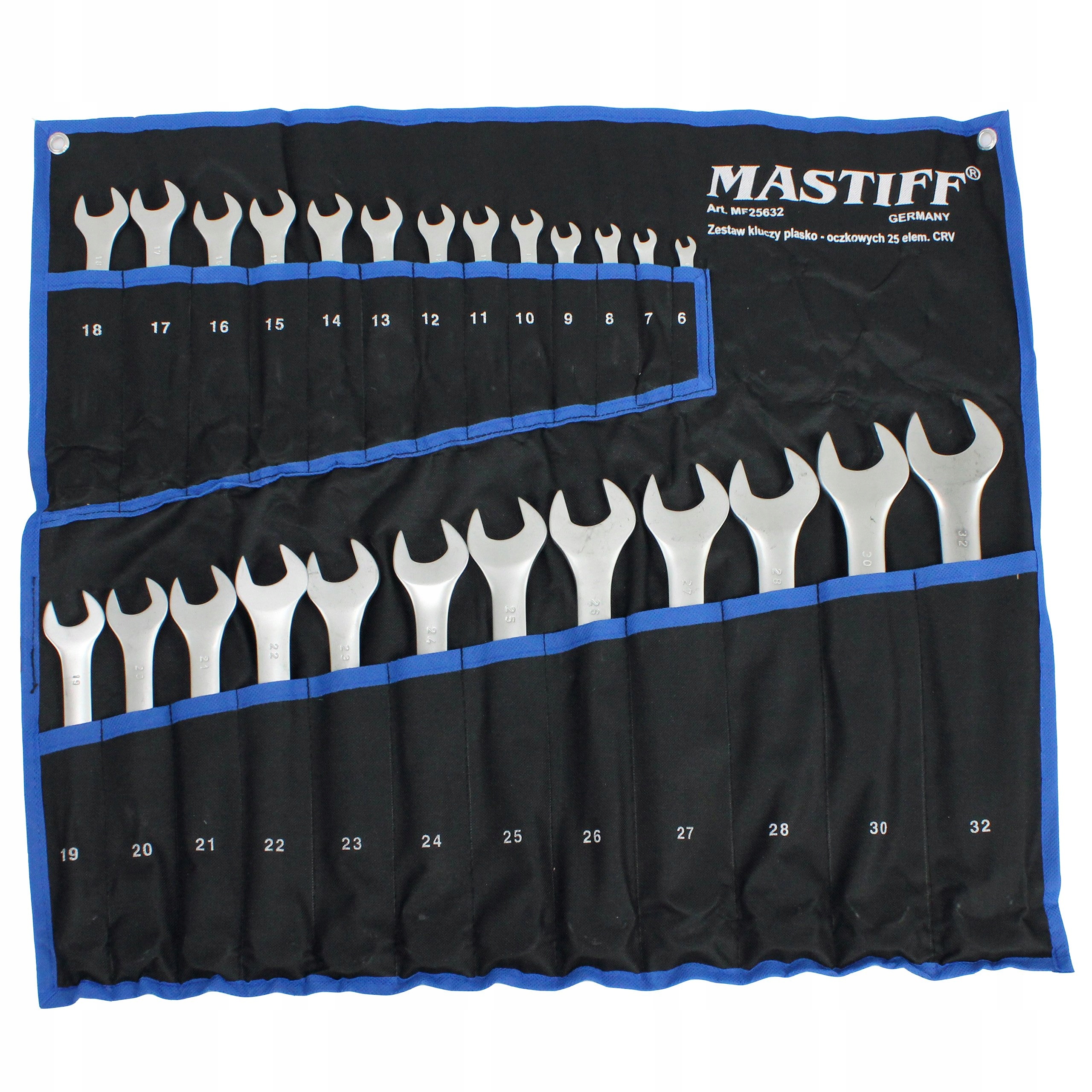 Očkoploché Klíče Na Plachtě 6-32mm 25el Mf