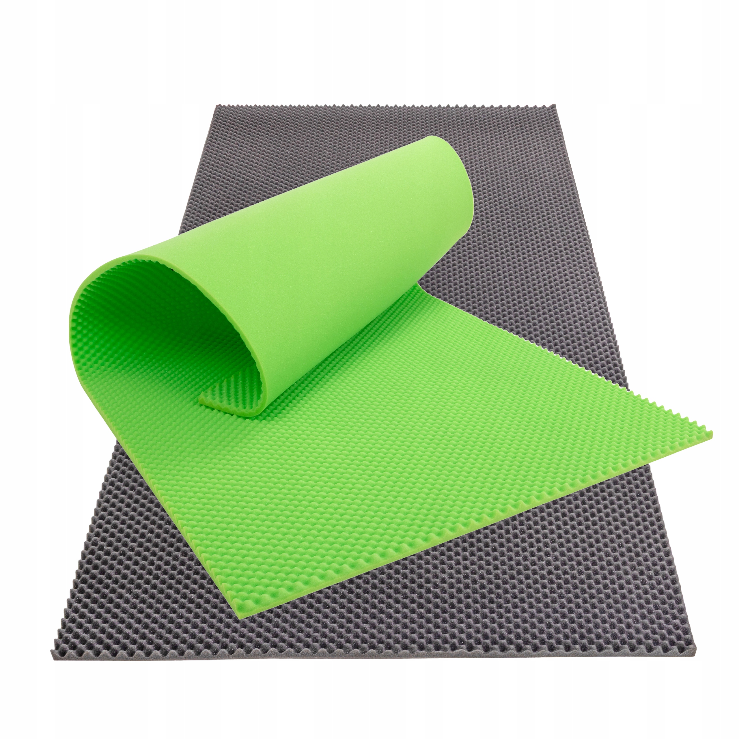 Akustická zvukově izolační podložka Fala se dvěma listy, 200 x 100 cm, vroubkovaná pěna