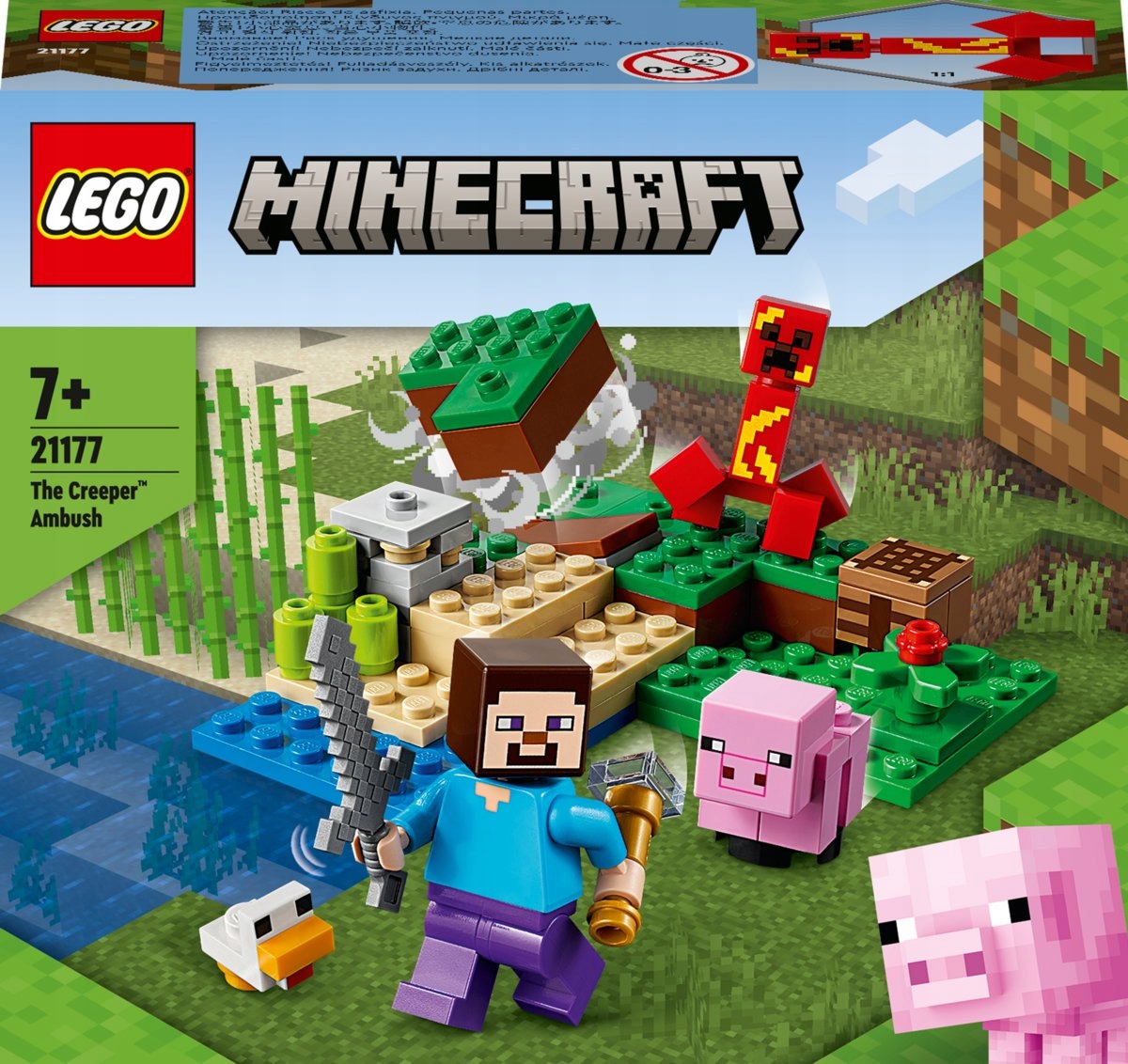 Lego Minecraft 21177 Creeperova past Nový Set Unikát