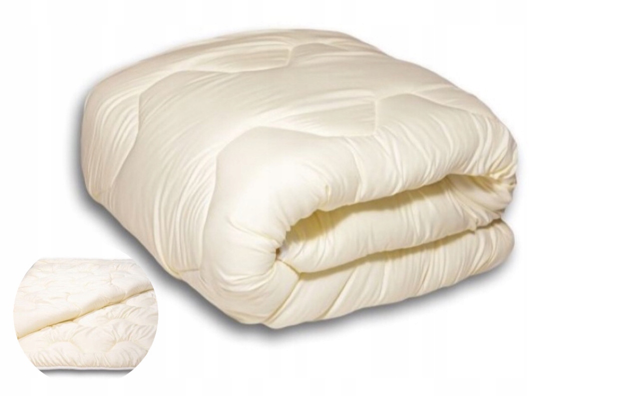 Celoroční Přikrývka 150 X 200 CM Ecru Teplá, Nadýchaná, Antialergická, Premium