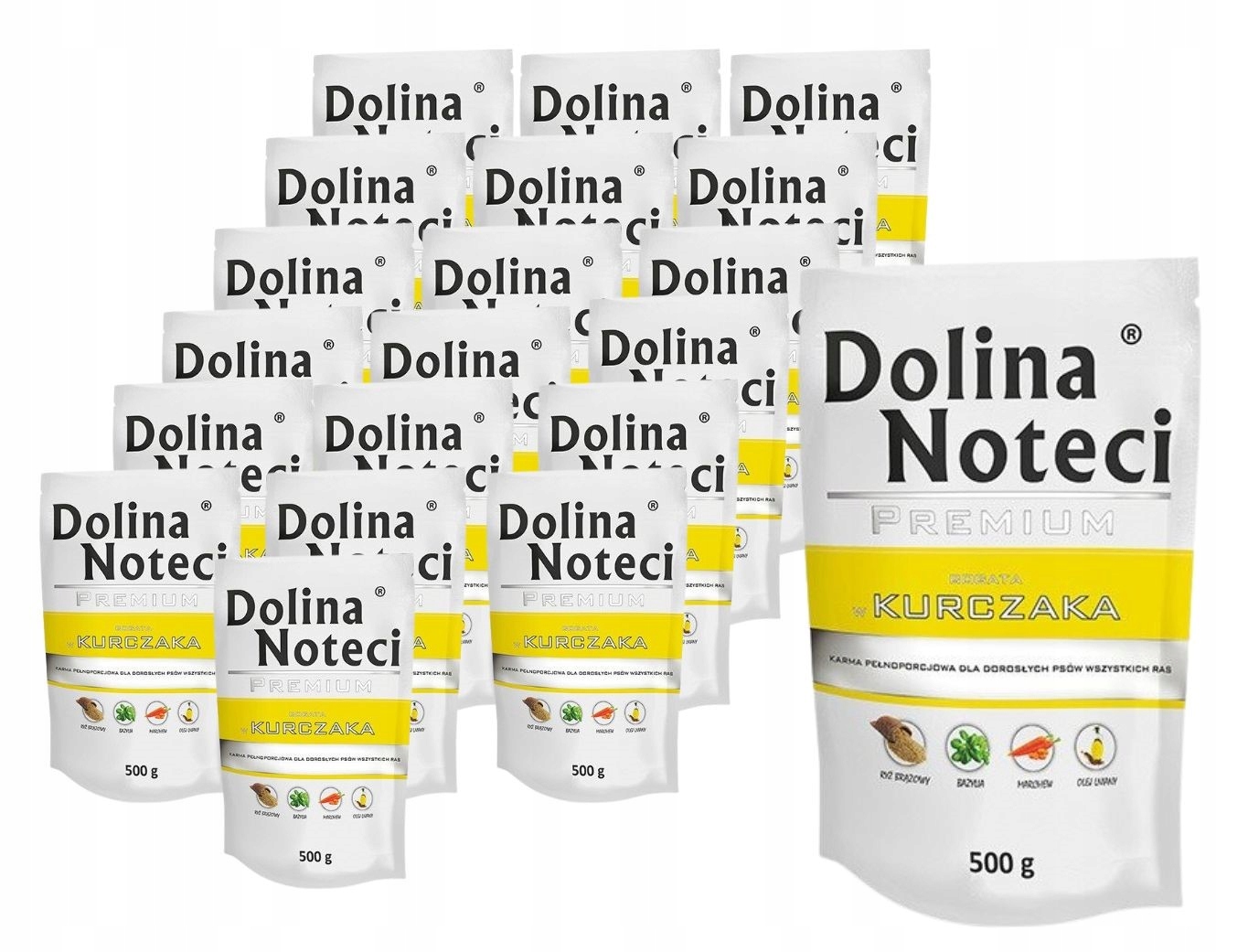 Levně Dolina Noteci Premium vlhké krmivo pro psy bohaté na kuřecí maso 20 x 500 g